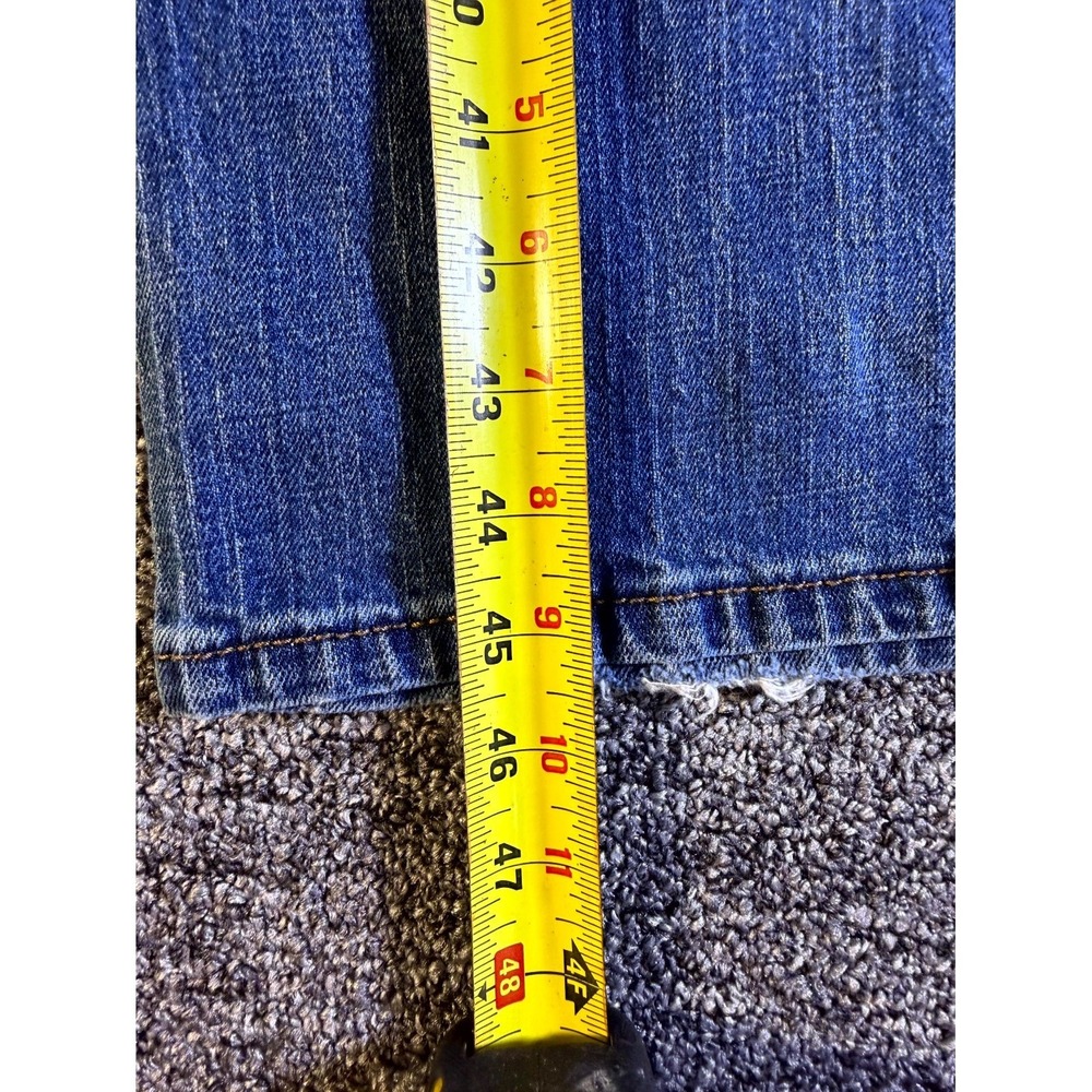 Wrangler Retro Relaxed Boot Jeans Mens 38x36 Blue Whiskered Denim Cotton Stretch - Picture 12 of 15